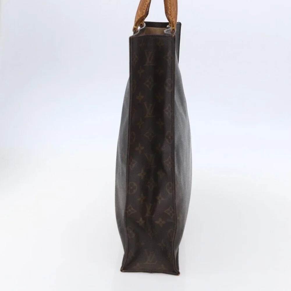 Louis Vuitton Monogram Sac Plat Handbag Brown